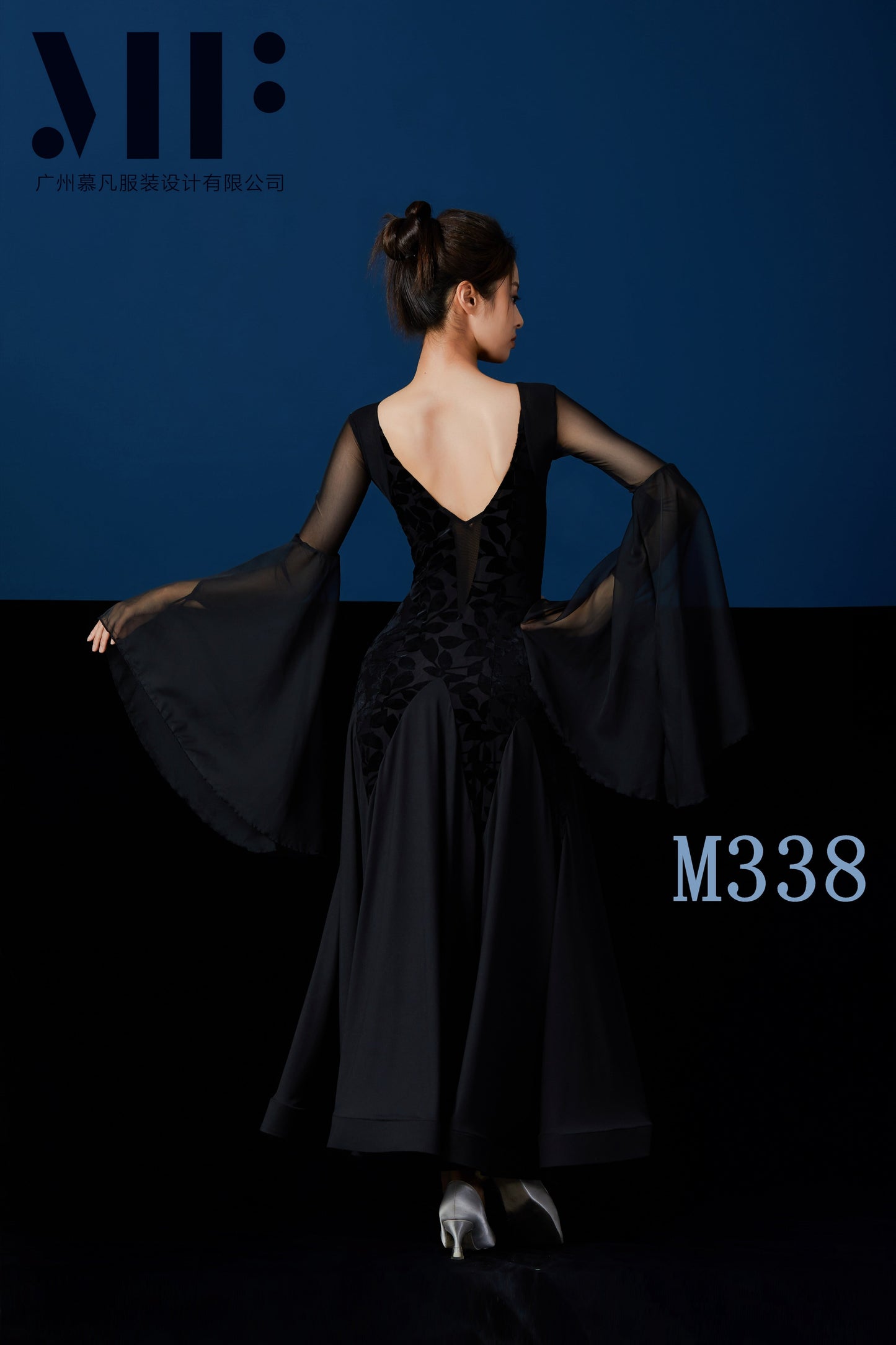 Mufan - Practice Ballroom Dress - Floral Print - M338