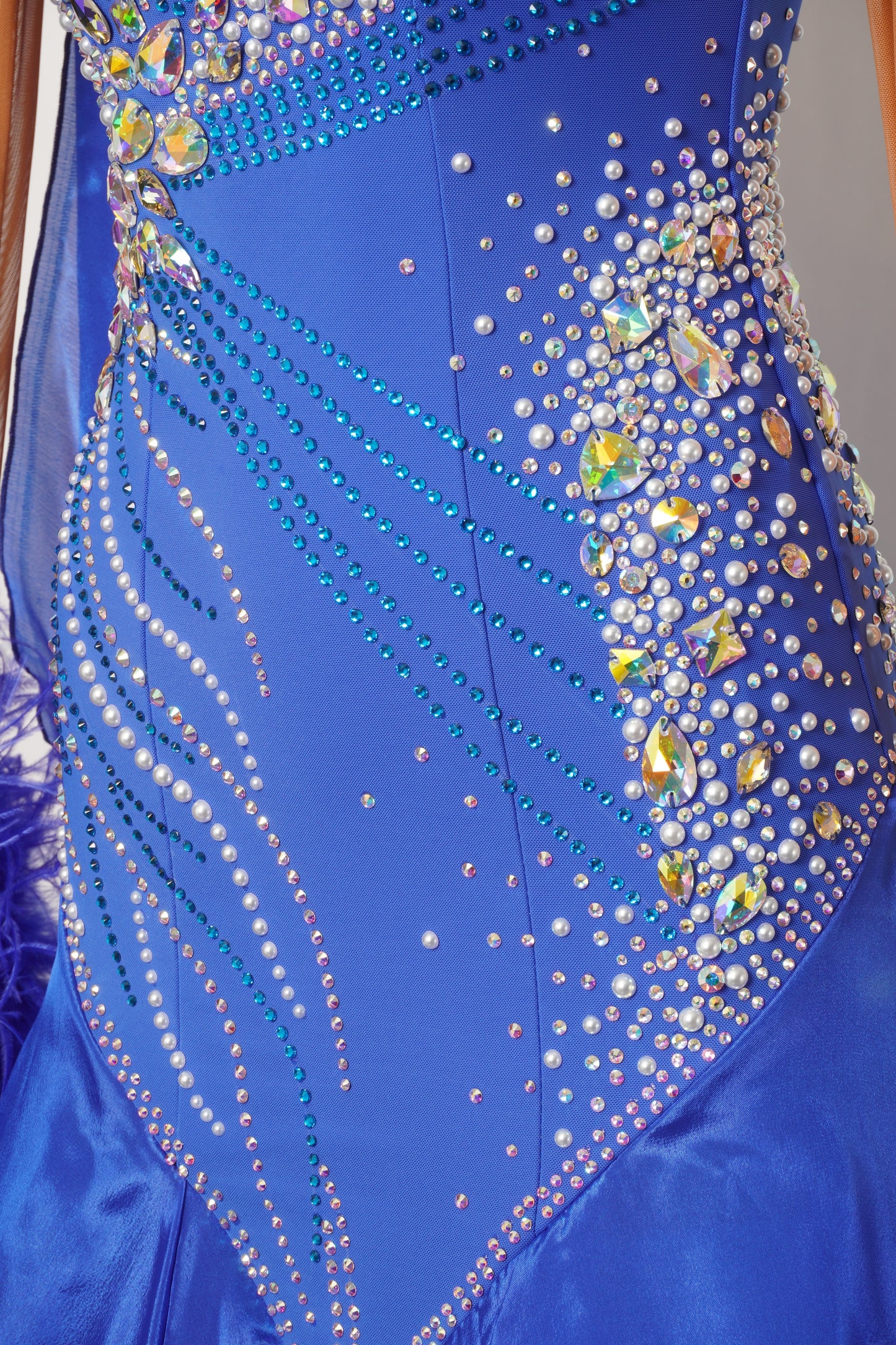 Ballroom Costume - Sapphire Nebula Ballroom Gown - MF295-B