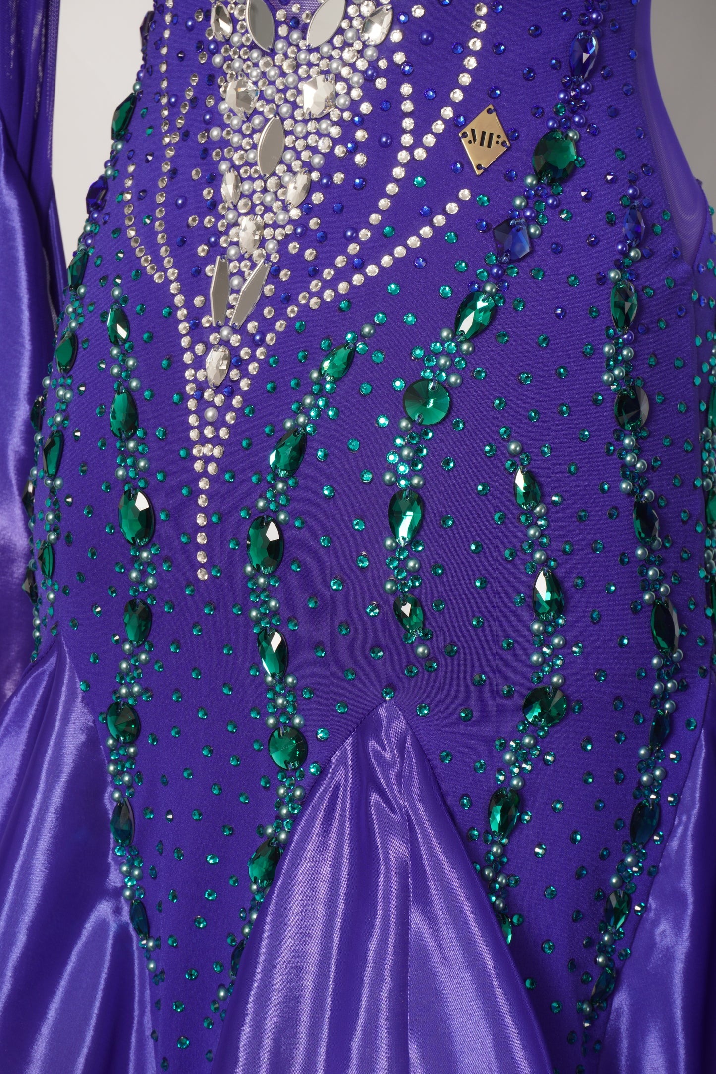 Ballroom Costume - Ombre Amethyst Ballroom Gown - MF355-B