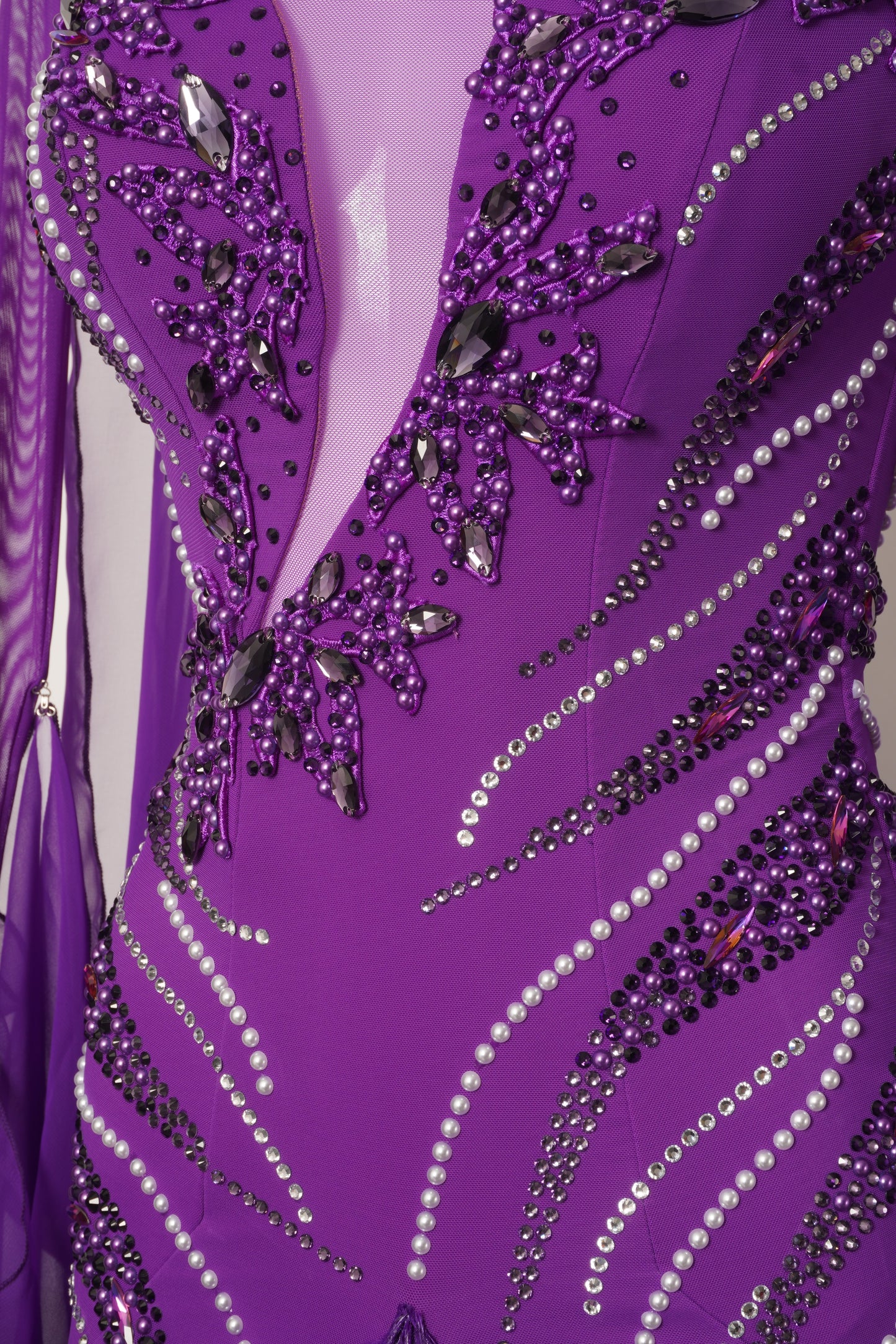 Ballroom Costume - Amethyst Allure Ballroom Gown - MF370-B