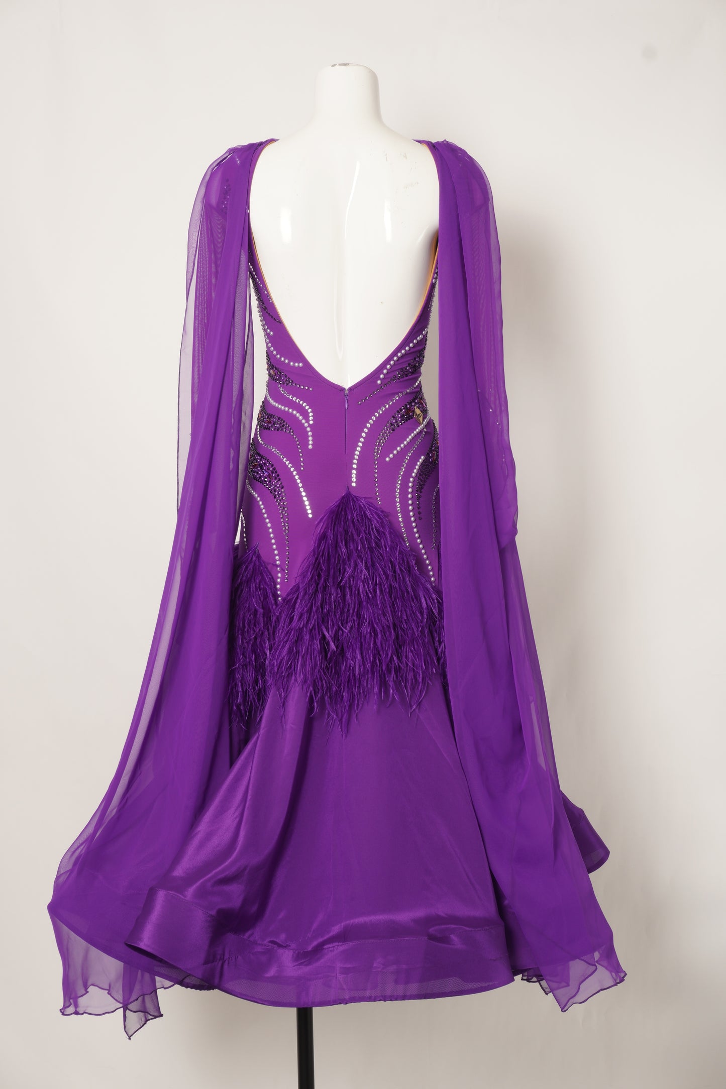 Ballroom Costume - Amethyst Allure Ballroom Gown - MF370-B