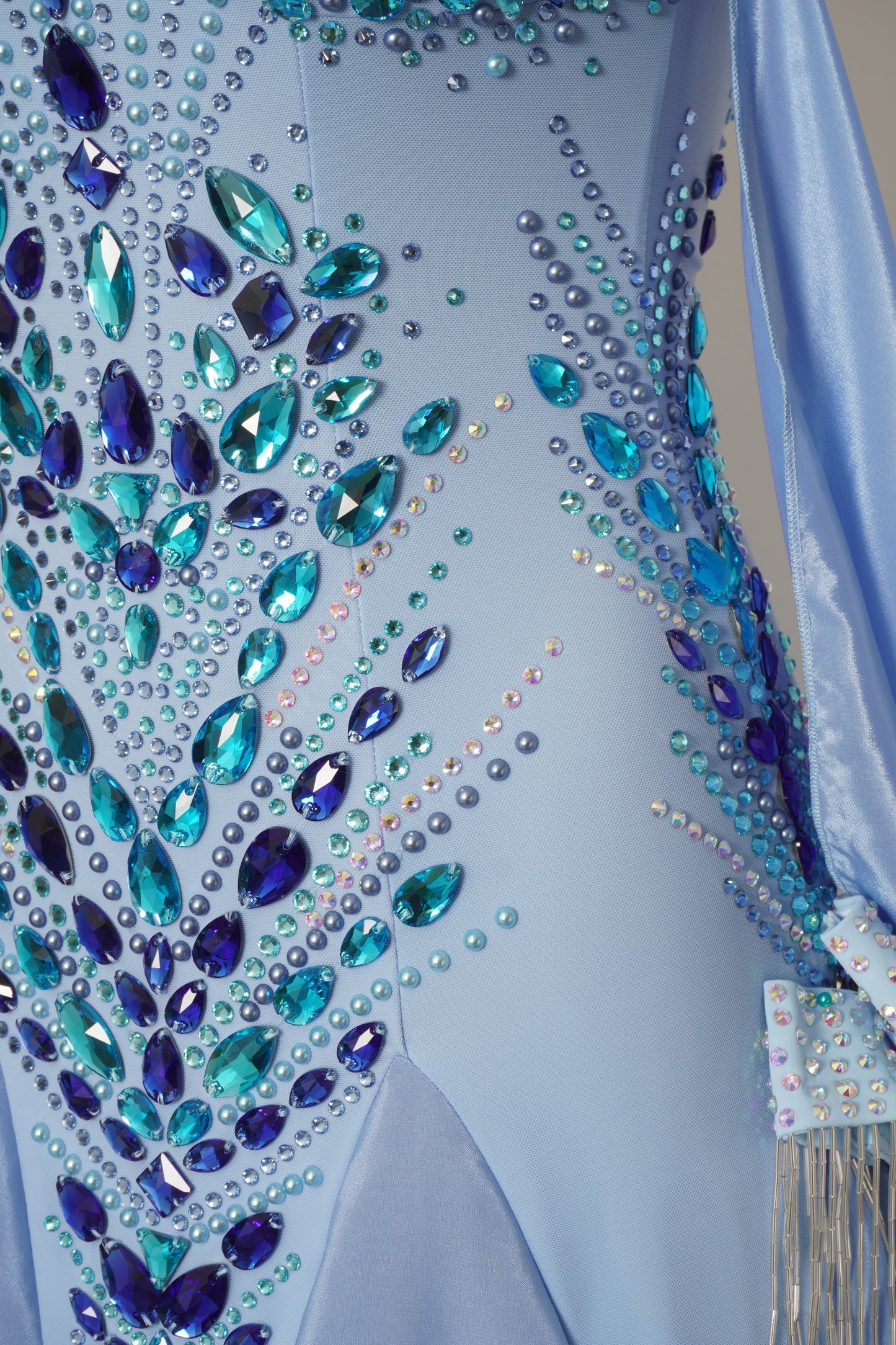 MF Design-B0409-Glacial Blue Ballroom Gown