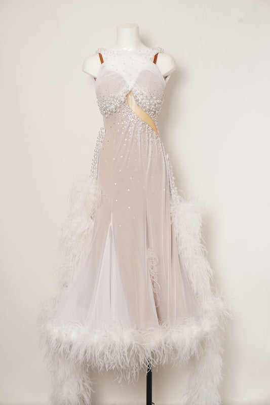 MF Design-B0418-Ethereal Pearl Ballroom Gown
