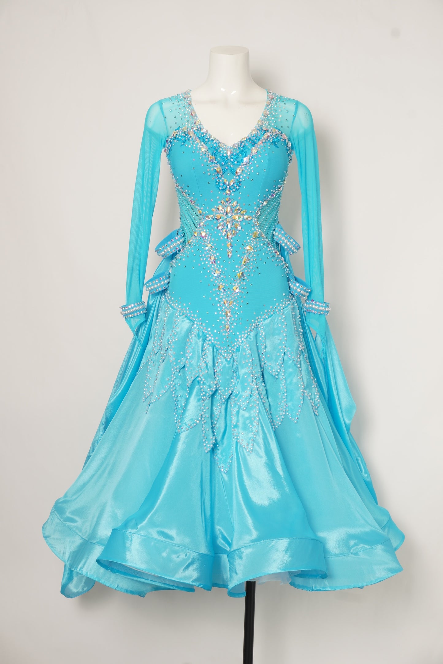 MF Design-B0421-Blue Horizon Ballroom Gown