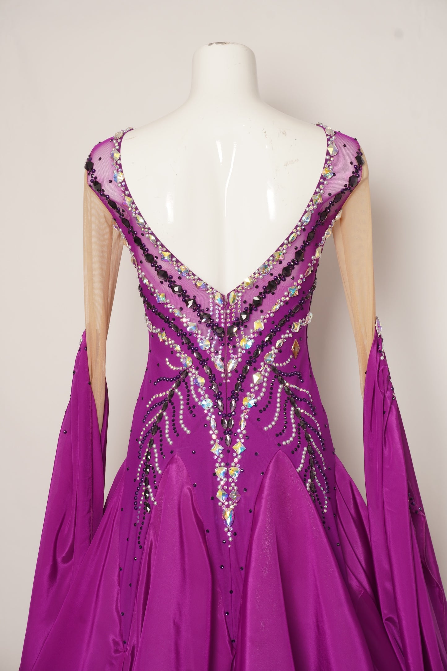 MF Design-B0424-Royal Plum Ballroom Gown