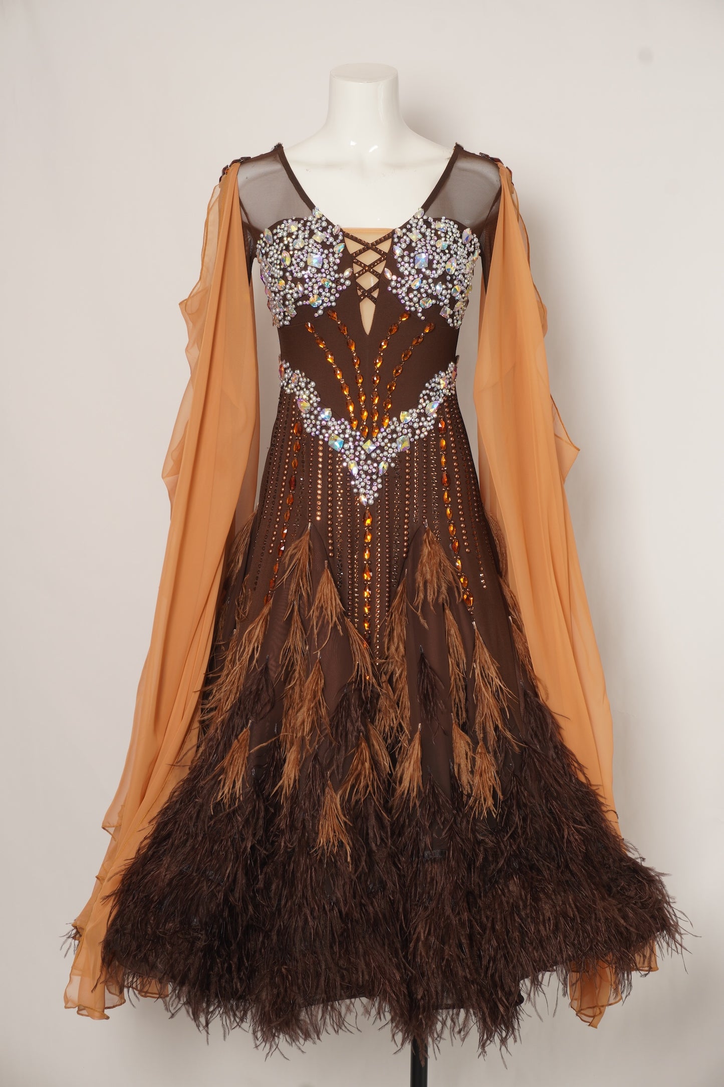 MF Design-B0425-Bronze Delight Ballroom Gown