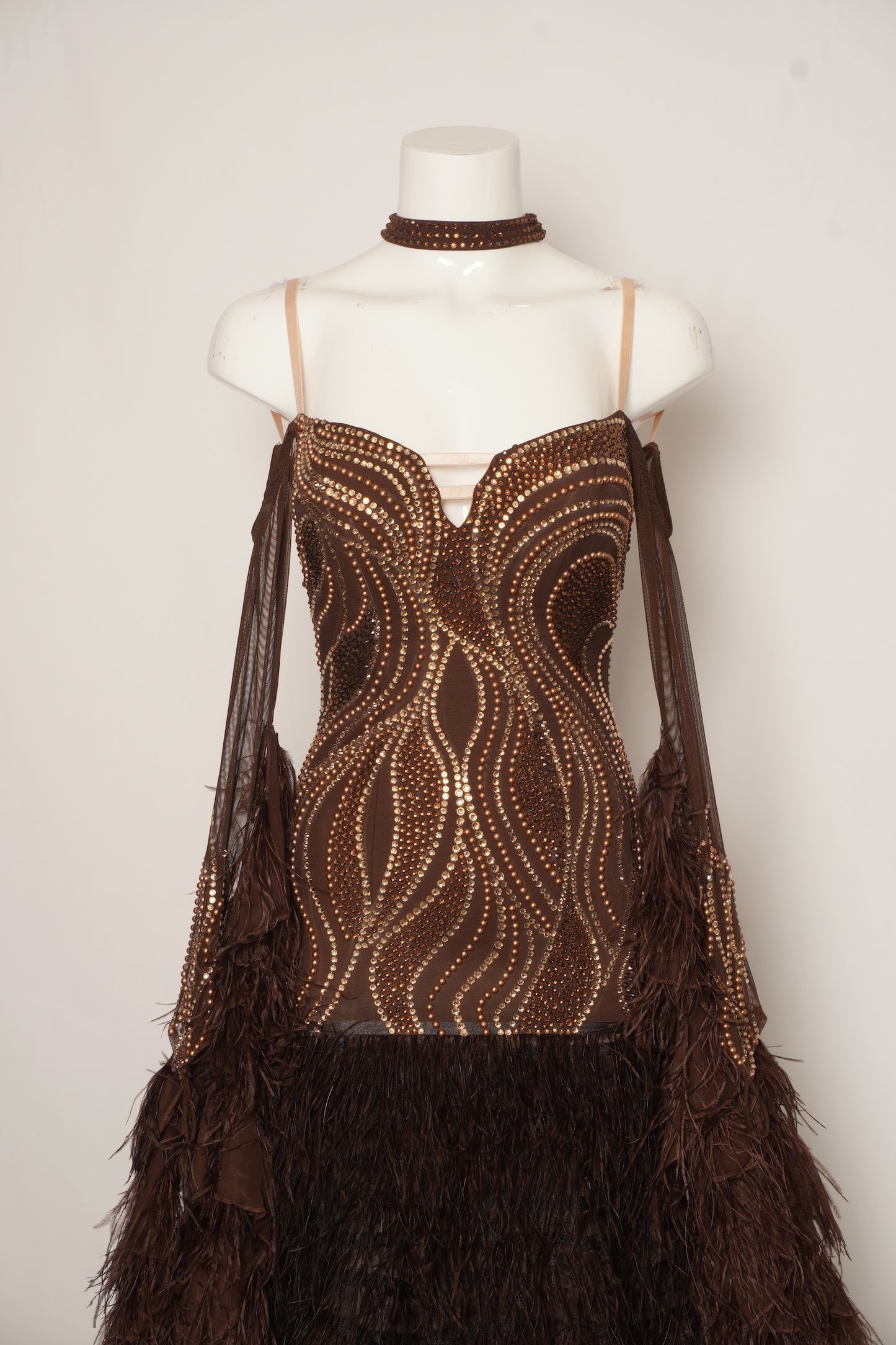 MF Design-B0429-Mahogany Grace Ballroom Gown