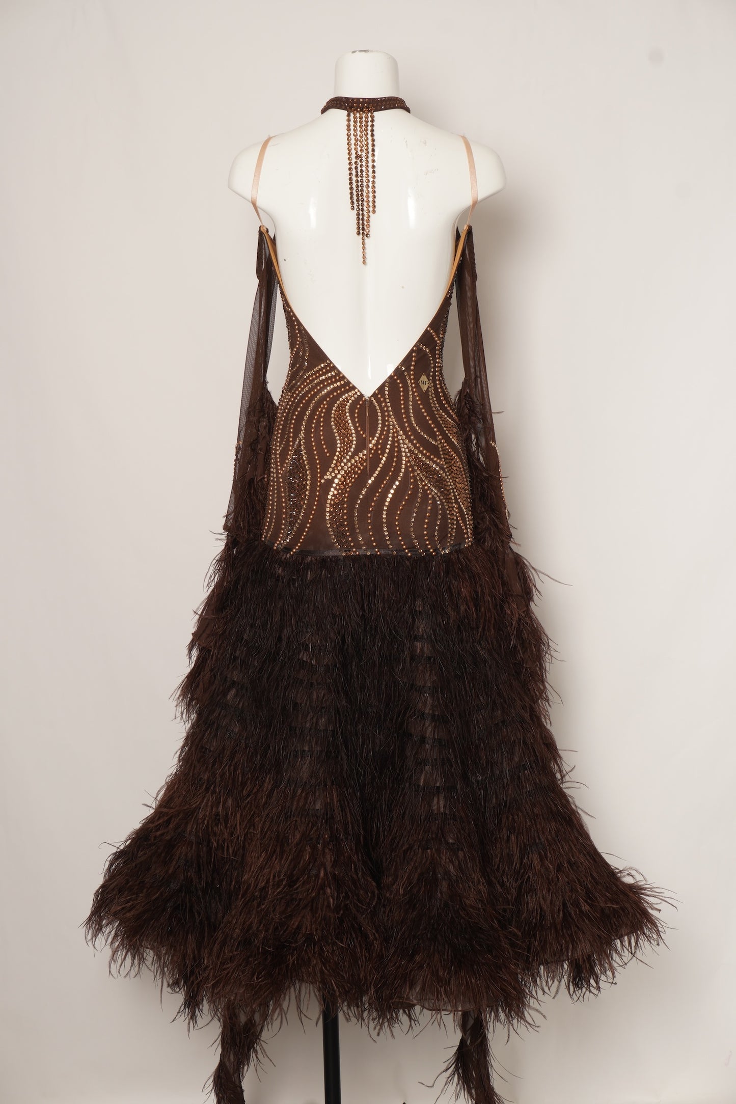 MF Design-B0429-Mahogany Grace Ballroom Gown