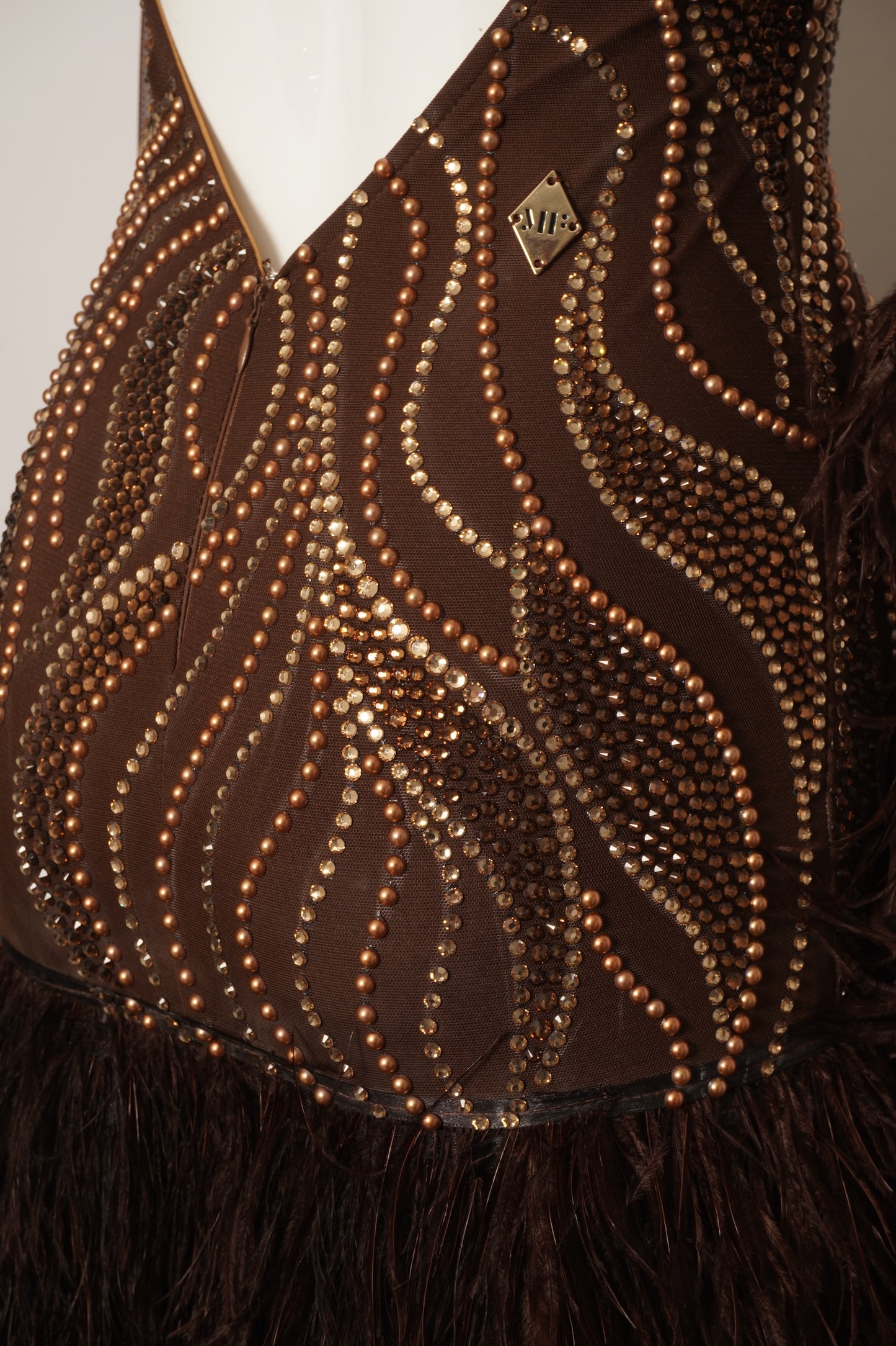 MF Design-B0429-Mahogany Grace Ballroom Gown