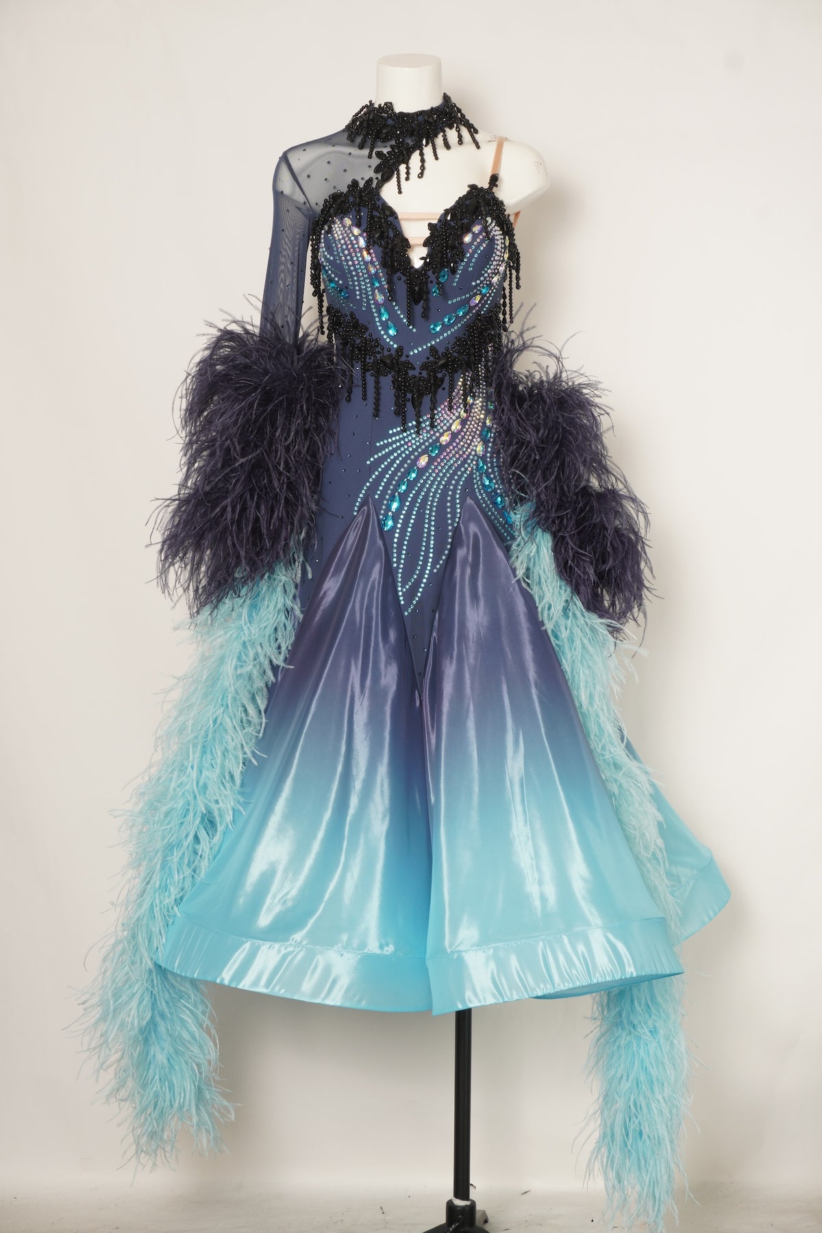 MF Design-B0484-Pacific Haze Ballroom Gown