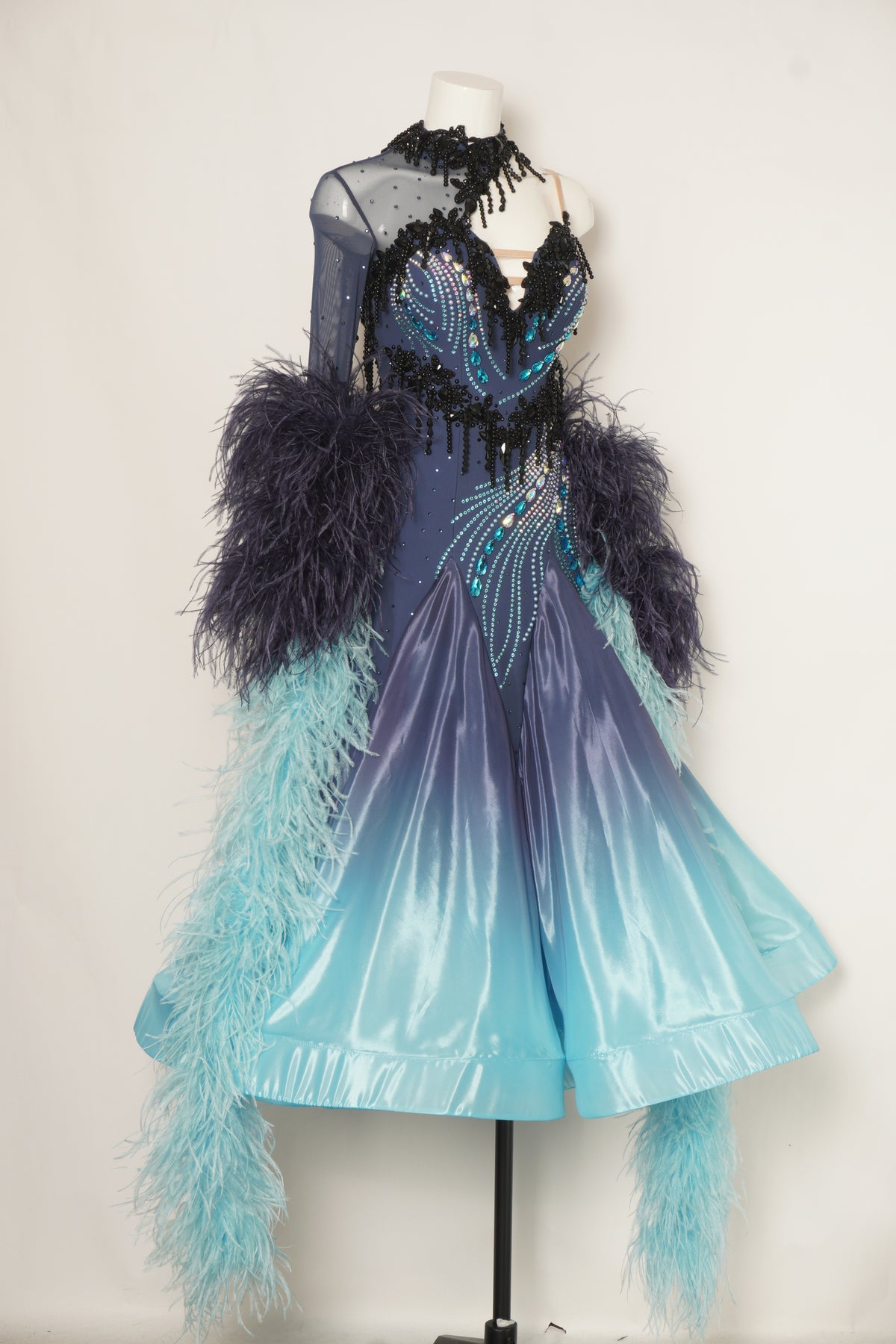 MF Design-B0484-Pacific Haze Ballroom Gown
