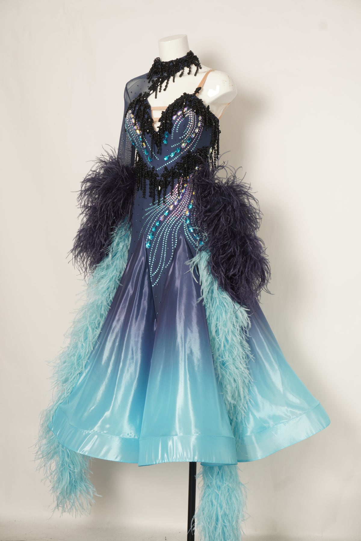 MF Design-B0484-Pacific Haze Ballroom Gown
