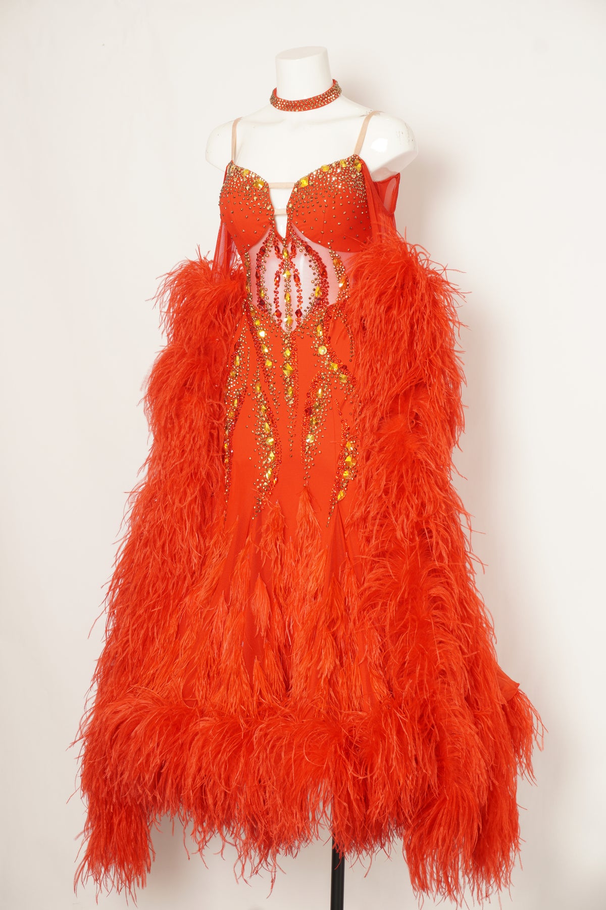 MF Design-B0485-Ruby Gleam Ballroom Gown