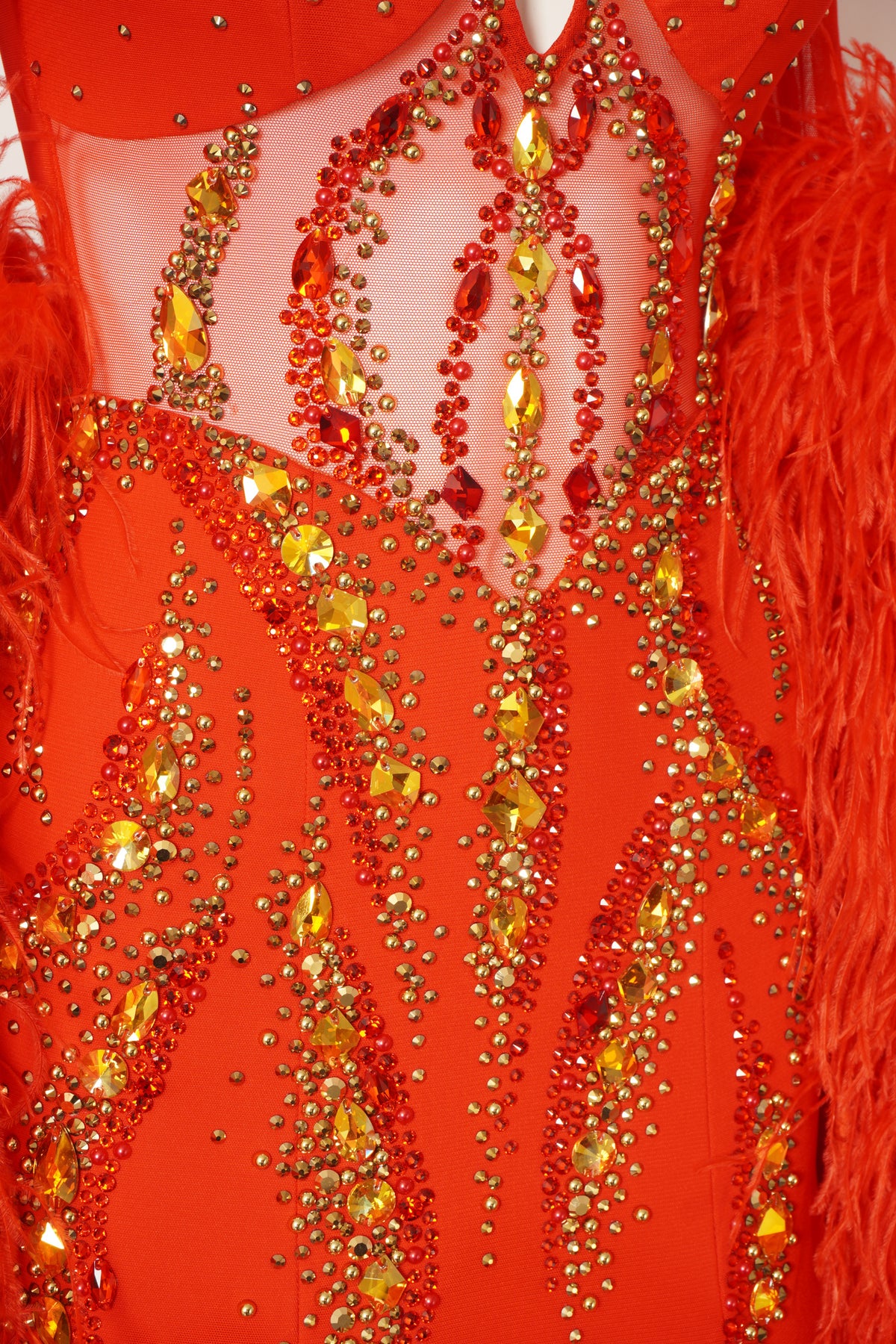 MF Design-B0485-Ruby Gleam Ballroom Gown
