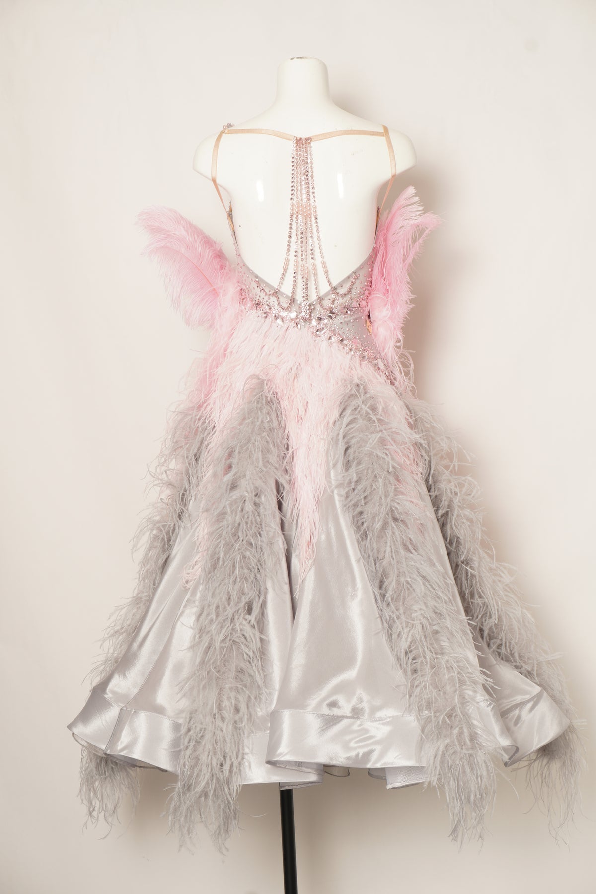 MF Design-B0499-Metallic Blush Ballroom Gown