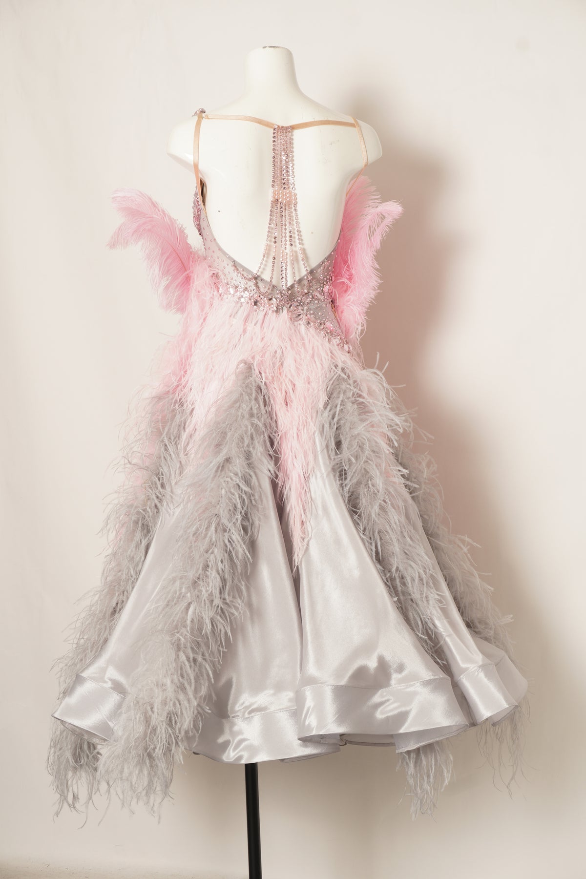 MF Design-B0499-Metallic Blush Ballroom Gown