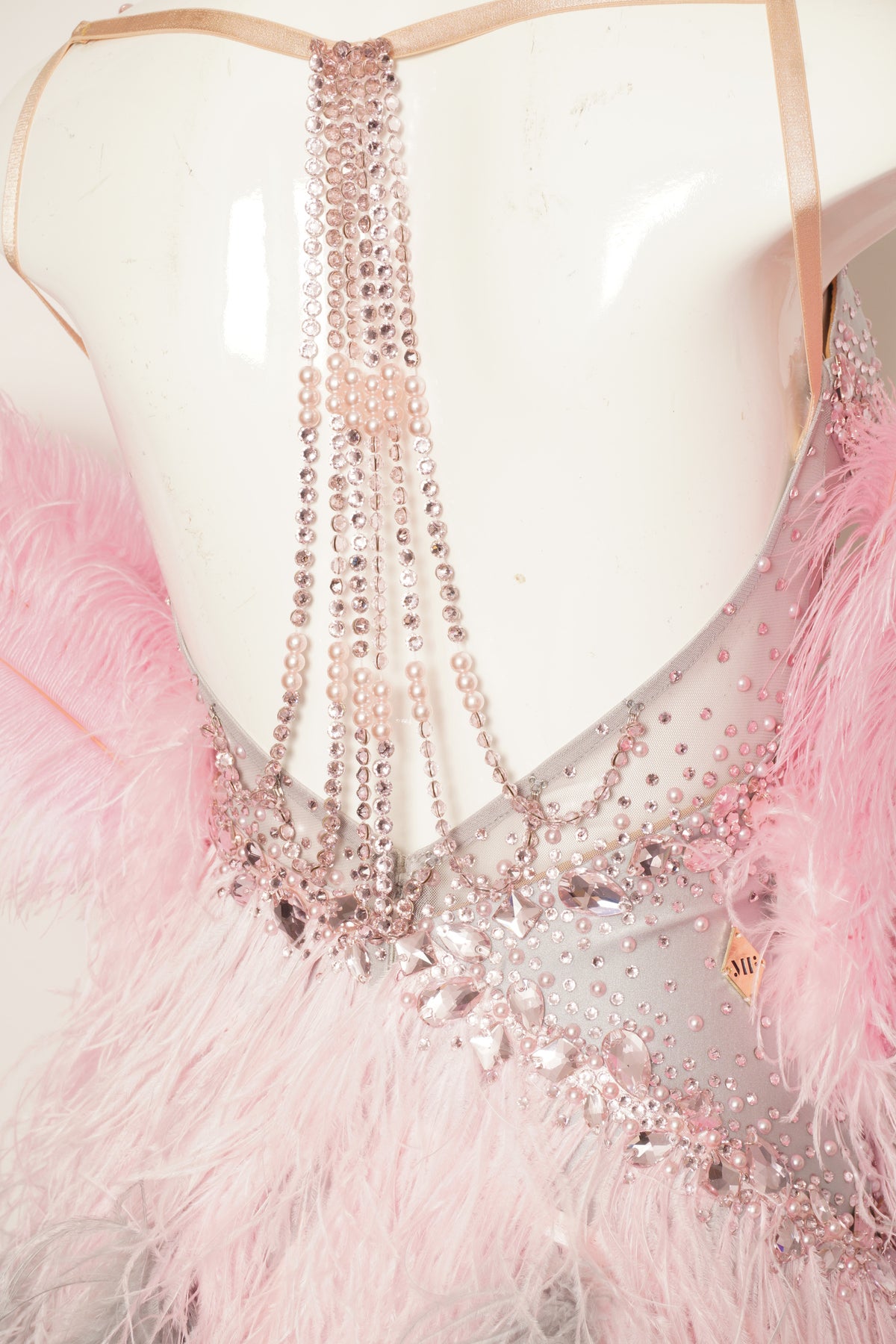 MF Design-B0499-Metallic Blush Ballroom Gown