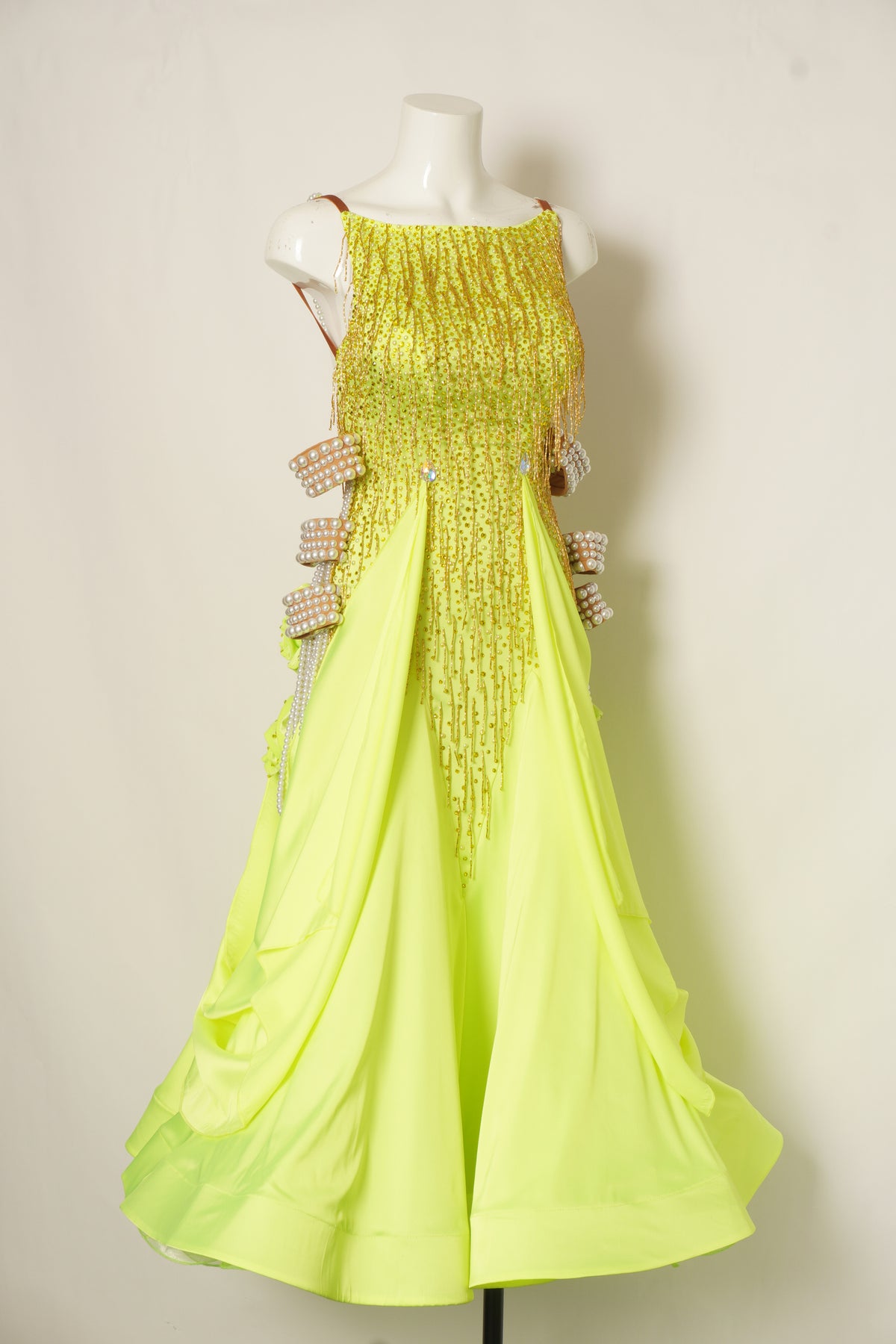 MF Design-B0500-Neon Sunshine Ballroom Gown