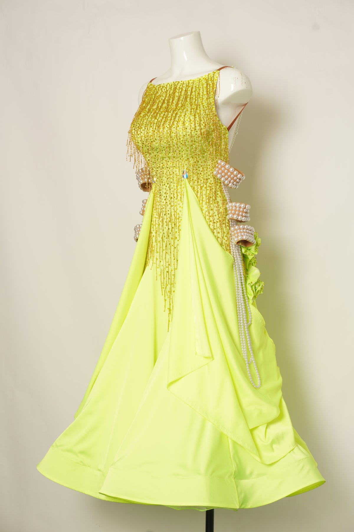 MF Design-B0500-Neon Sunshine Ballroom Gown