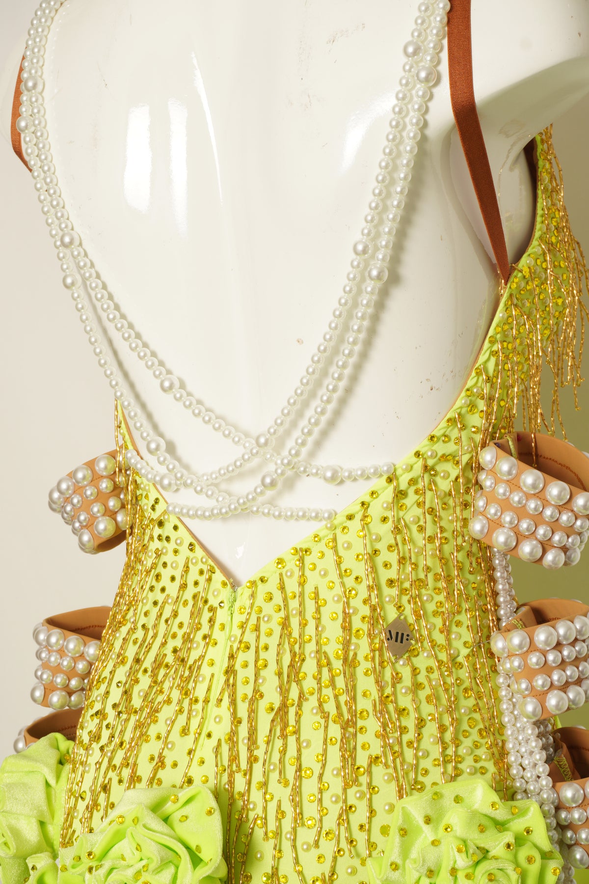 MF Design-B0500-Neon Sunshine Ballroom Gown