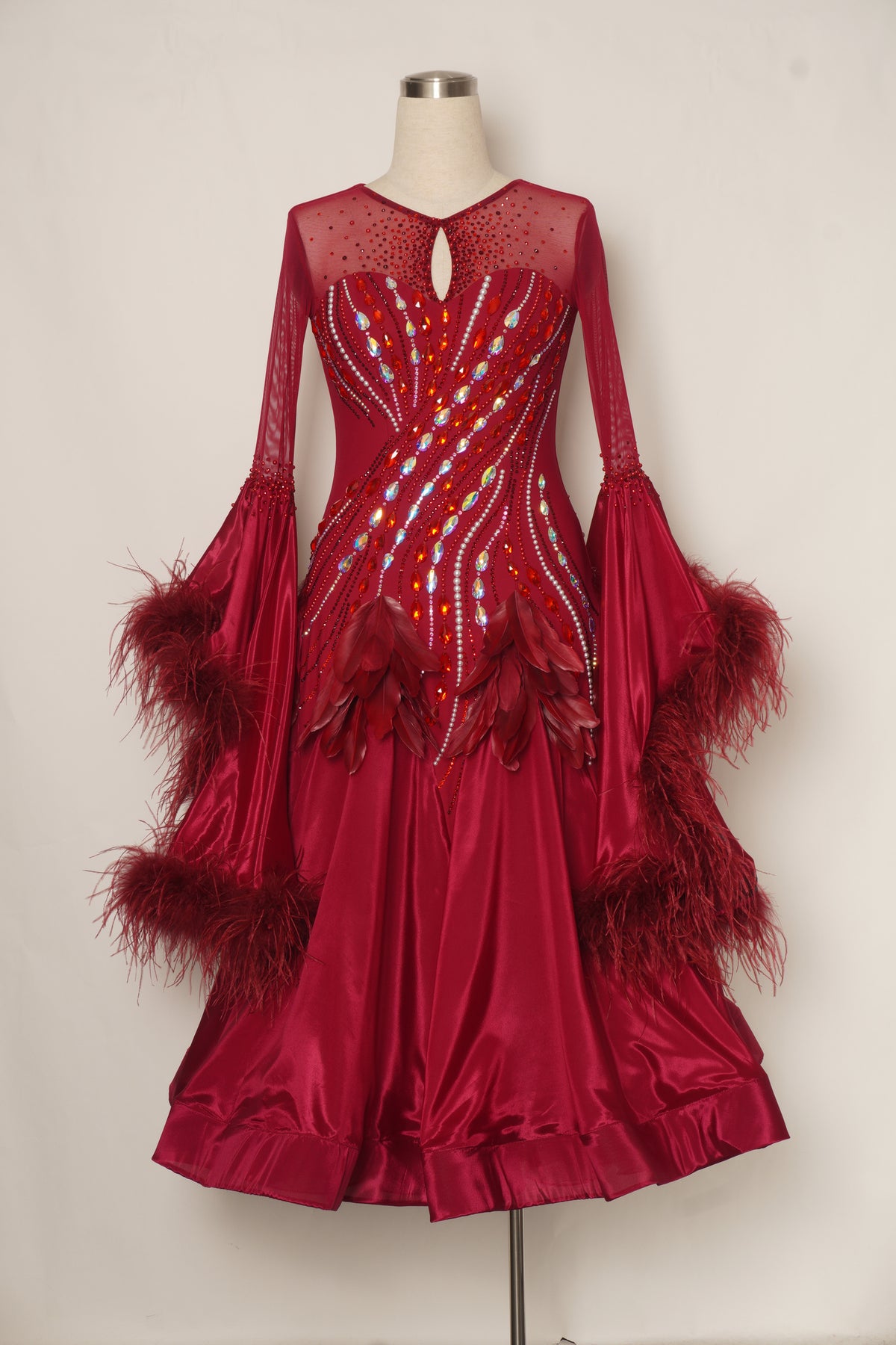MF Design-B0503-Garnet Grace Ballroom Gown