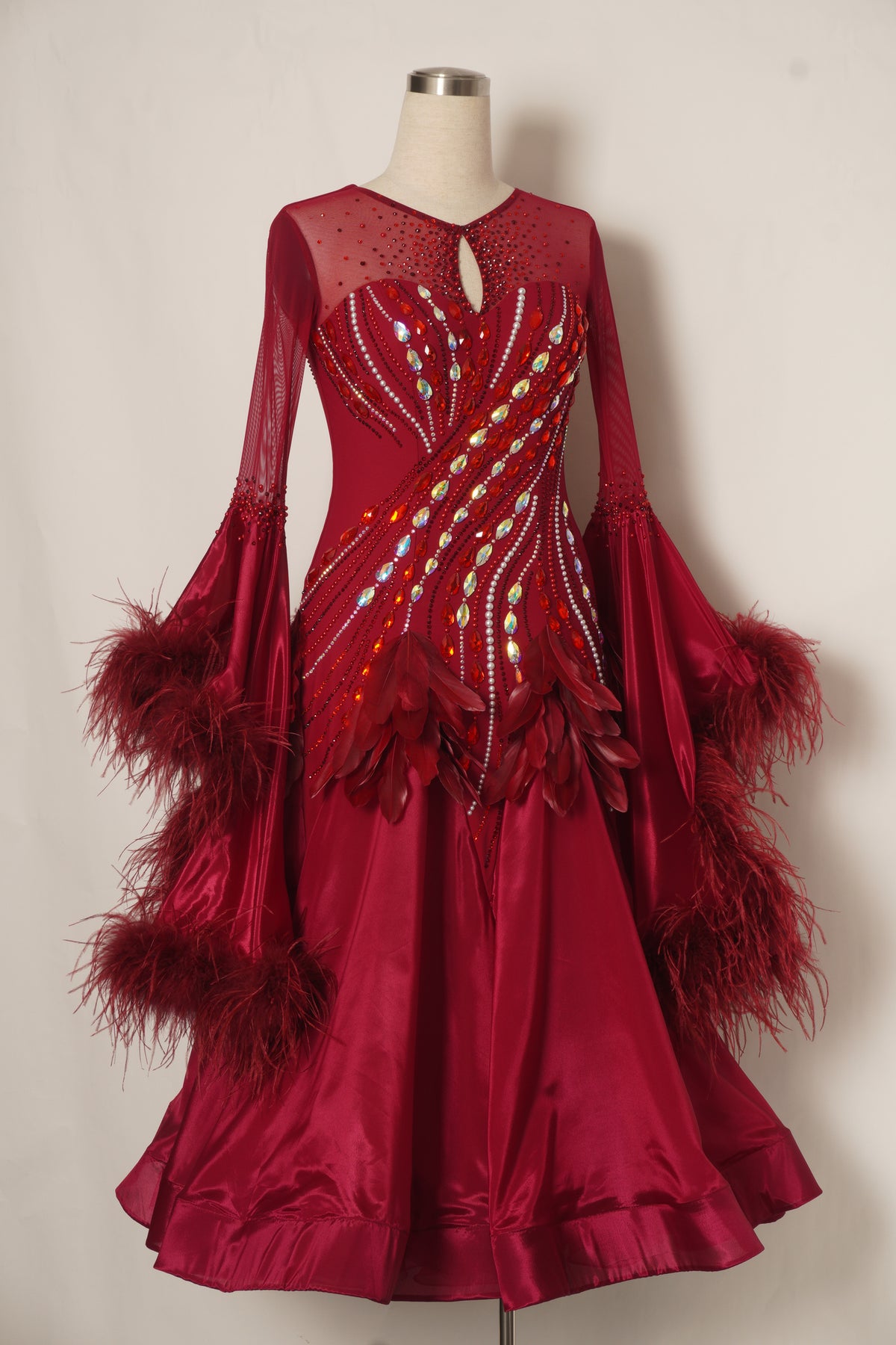 MF Design-B0503-Garnet Grace Ballroom Gown
