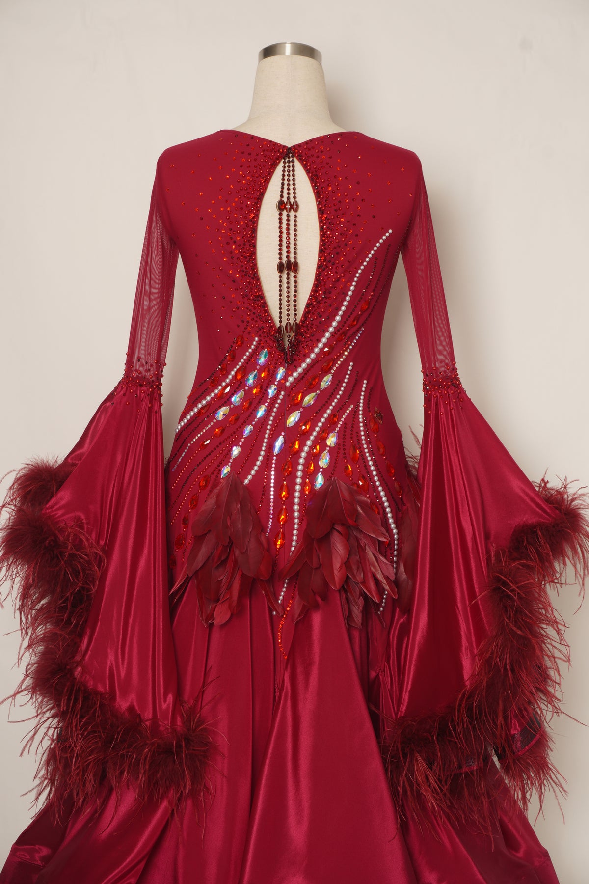MF Design-B0503-Garnet Grace Ballroom Gown