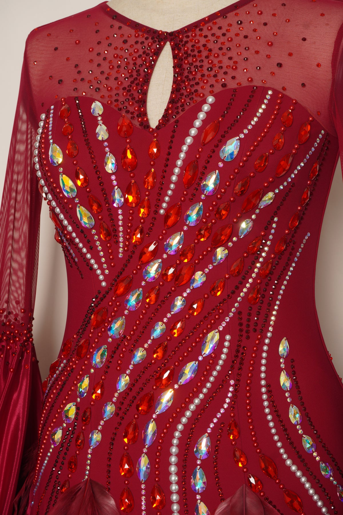 MF Design-B0503-Garnet Grace Ballroom Gown