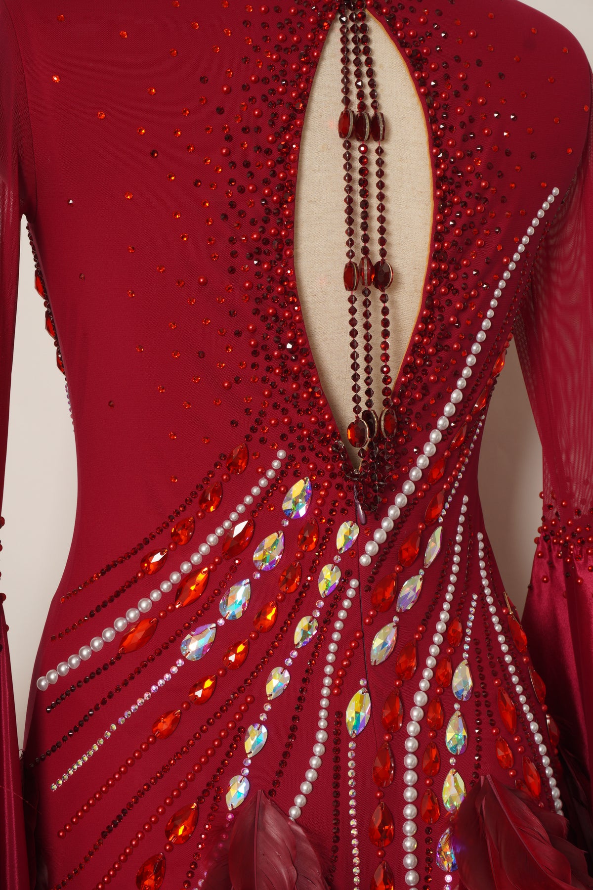 MF Design-B0503-Garnet Grace Ballroom Gown