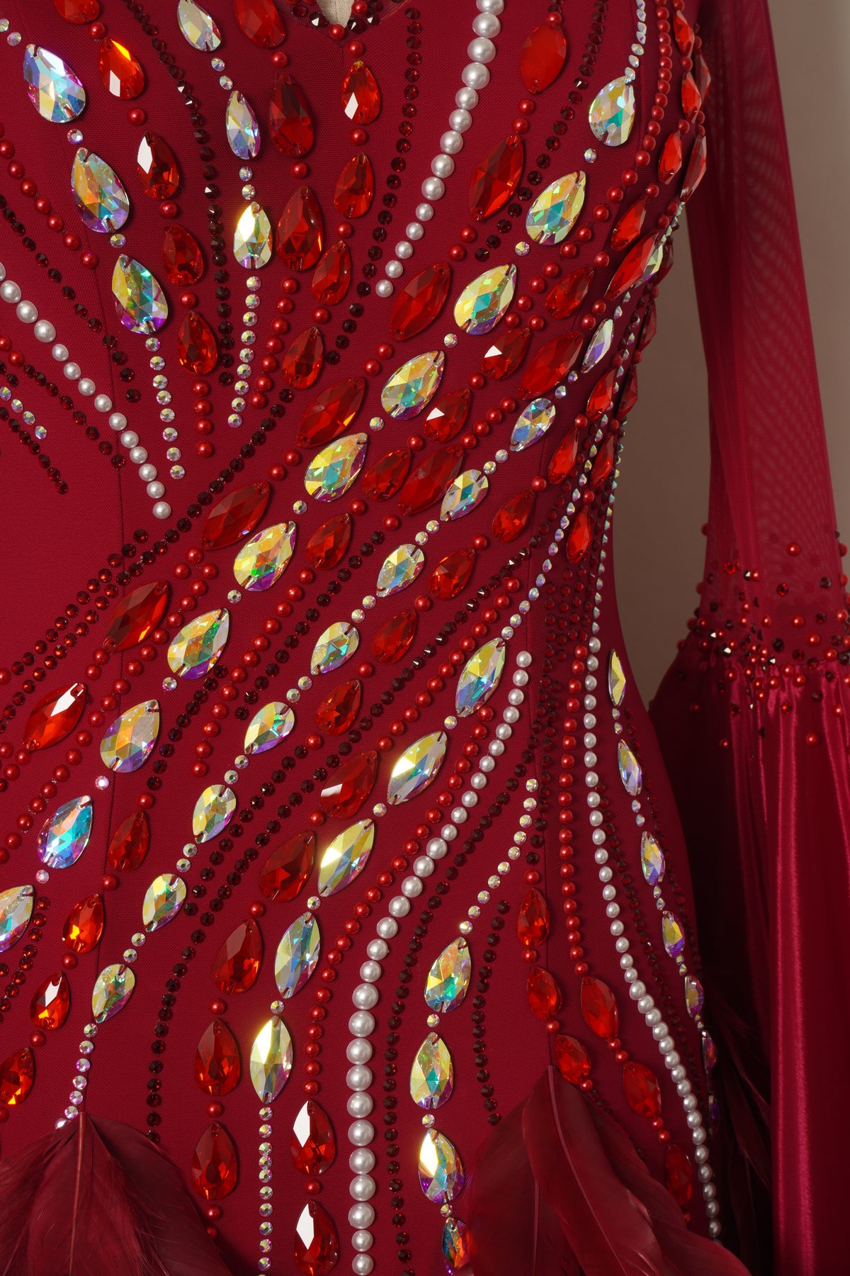 MF Design-B0503-Garnet Grace Ballroom Gown