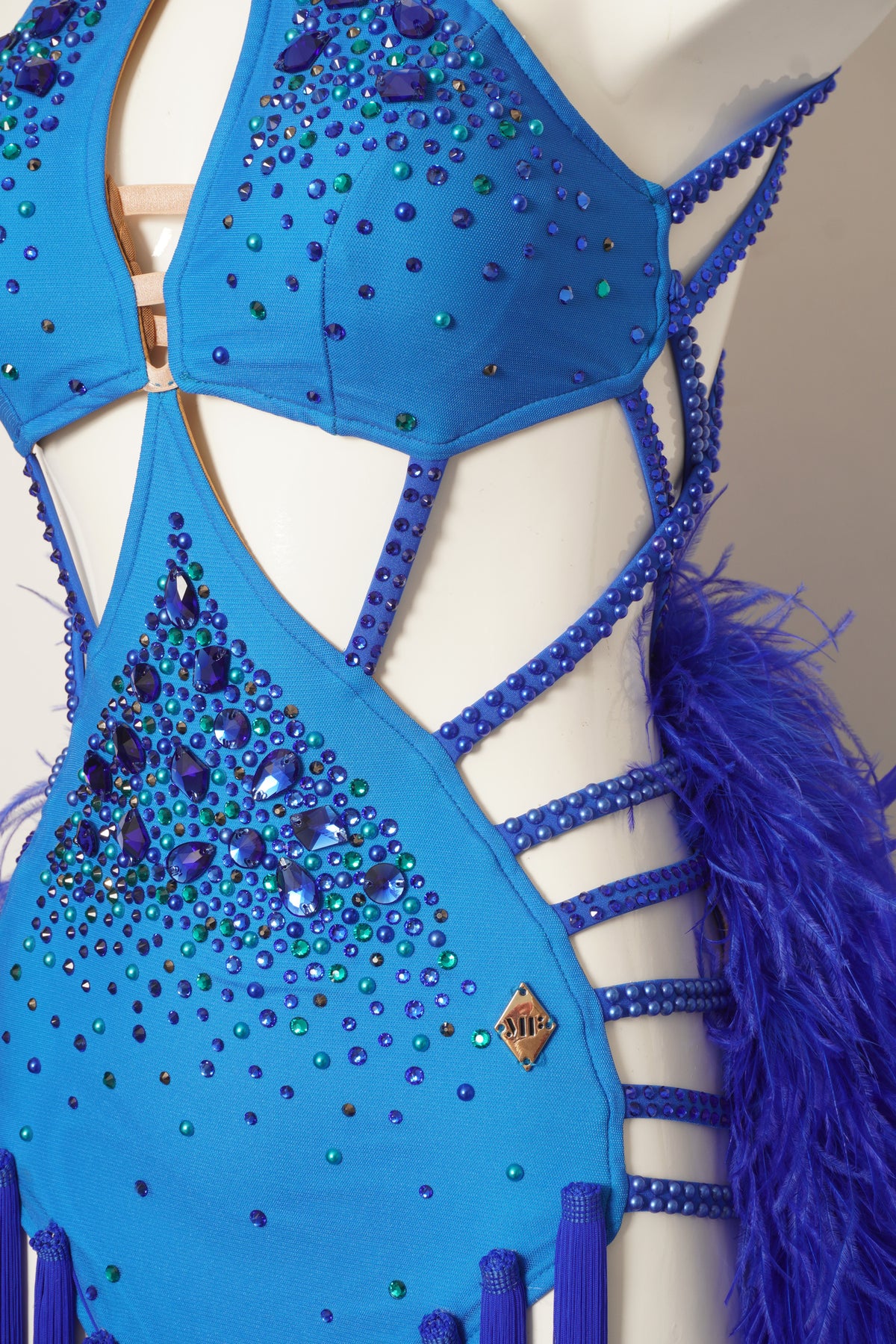 MF Design-L0506-Sapphire Rhythm Latin Dress