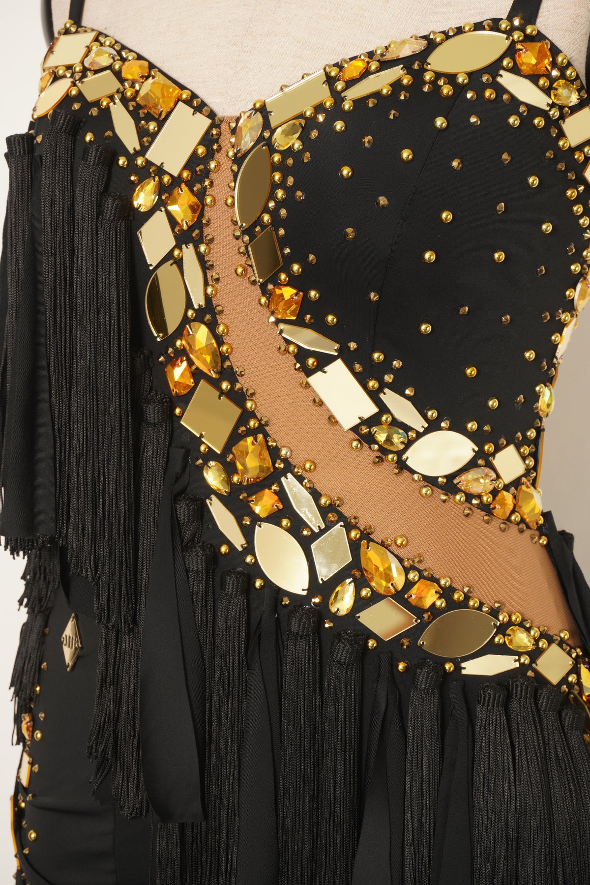 MF Design-L0525-Golden Mirage Latin Dress