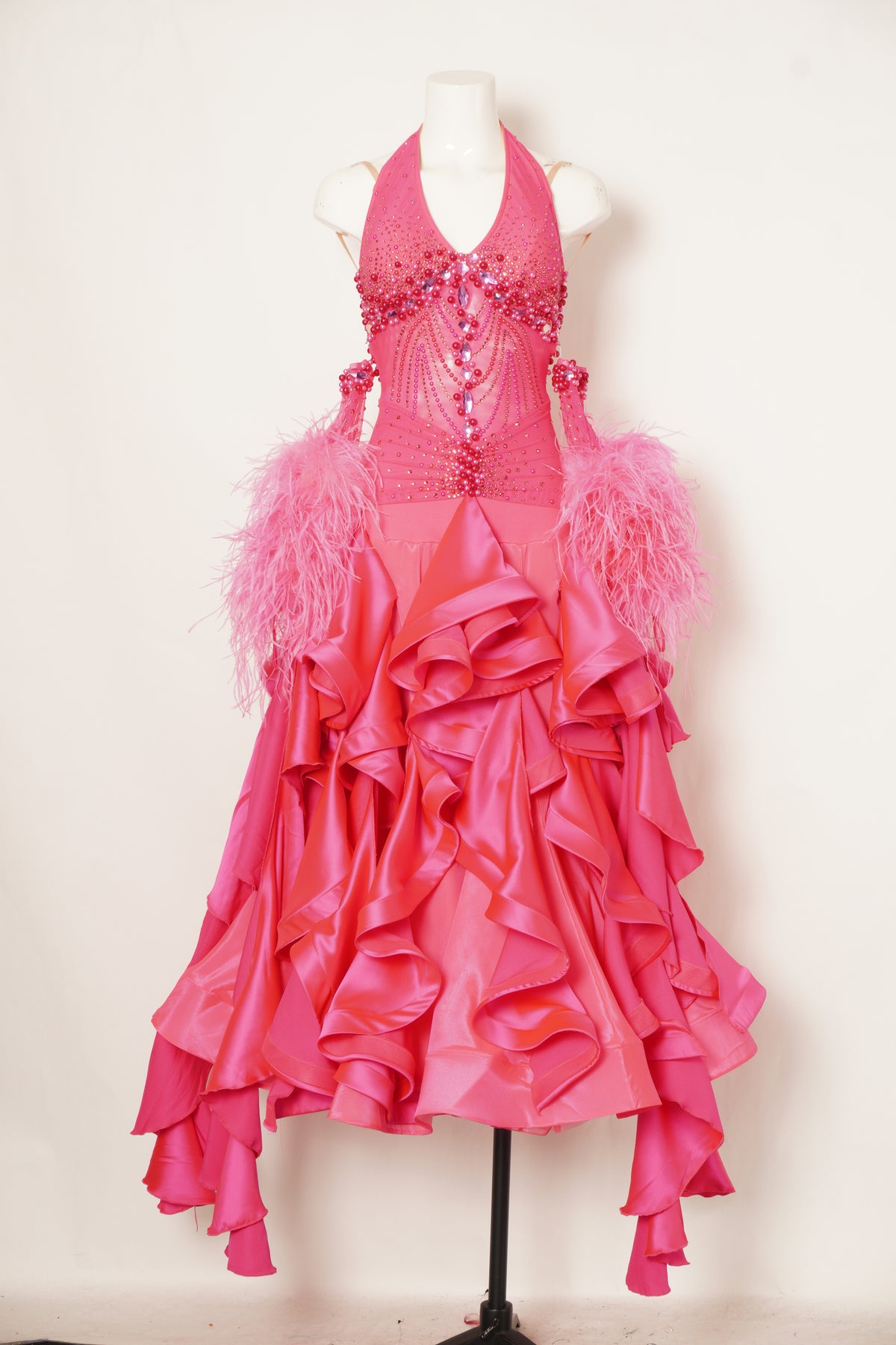MF Design-B0528-Rosy Tempest Ballroom Gown