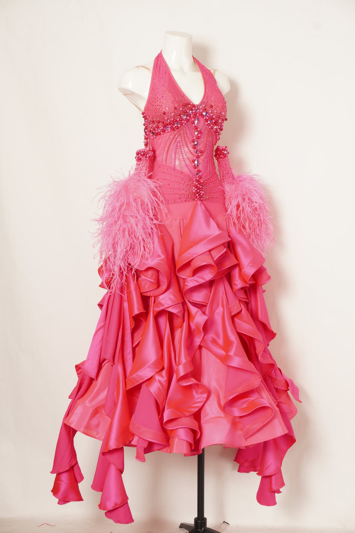 MF Design-B0528-Rosy Tempest Ballroom Gown