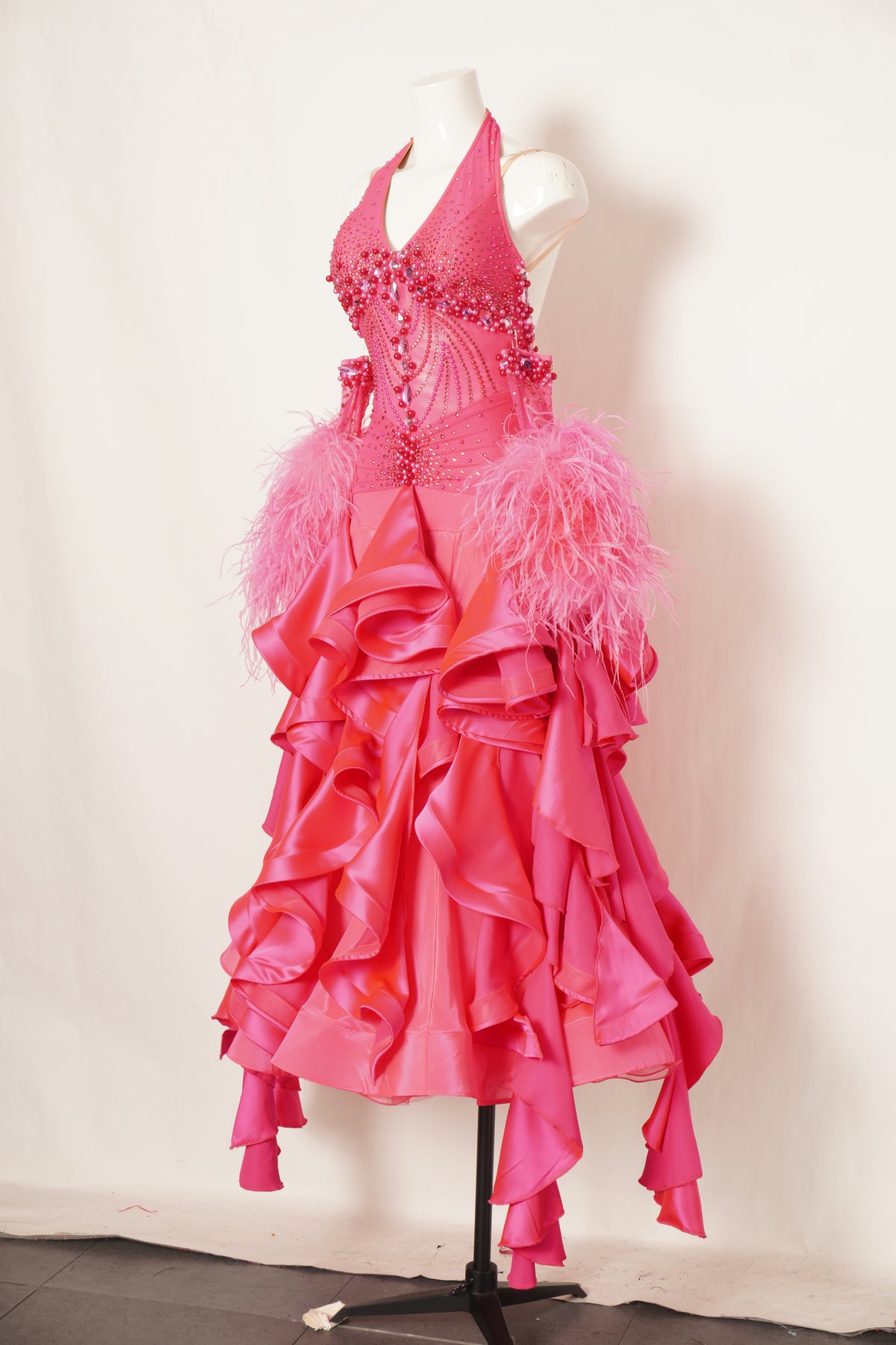 MF Design-B0528-Rosy Tempest Ballroom Gown