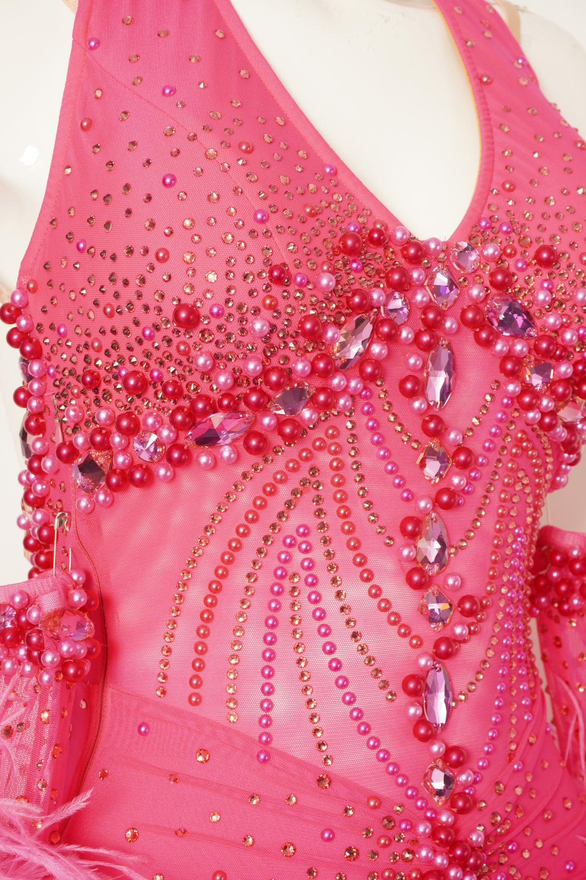MF Design-B0528-Rosy Tempest Ballroom Gown