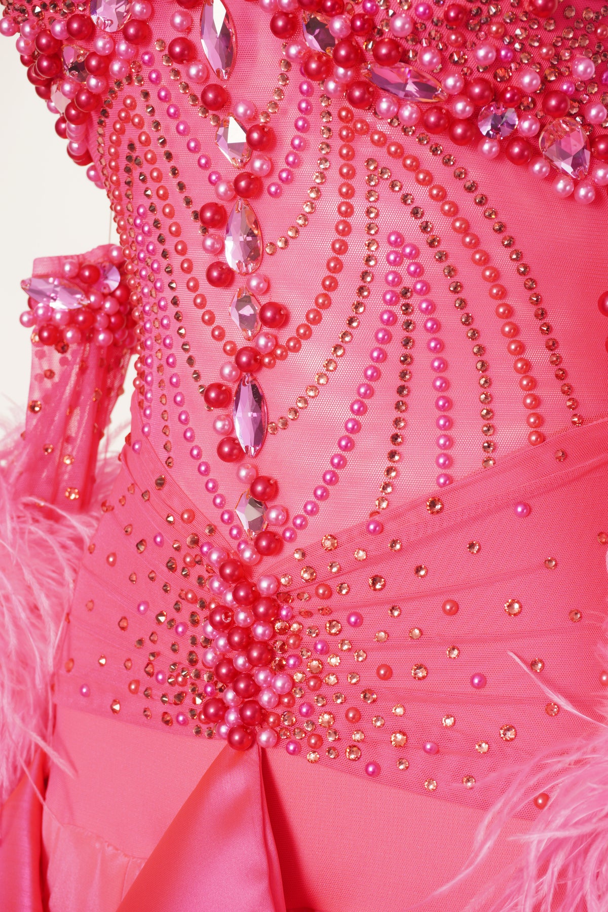 MF Design-B0528-Rosy Tempest Ballroom Gown