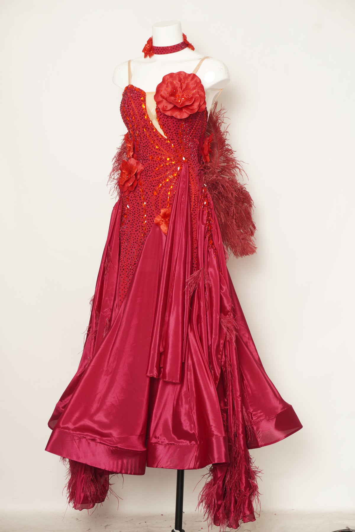 Scarlet Ember Ballroom Gown - MF Design B0496