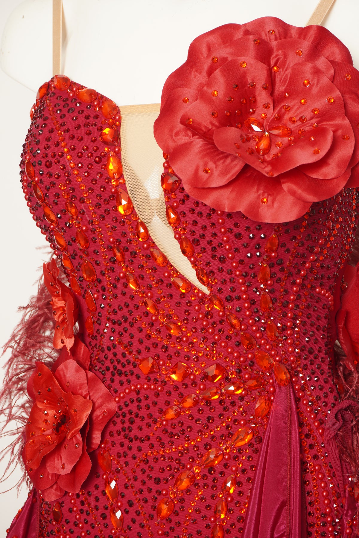 Scarlet Ember Ballroom Gown - MF Design B0496